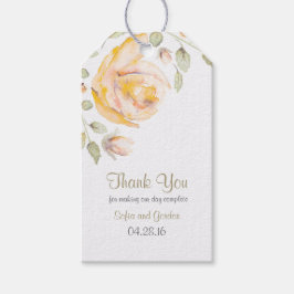 Rose Flora Hochzeit Geschenkanhänger