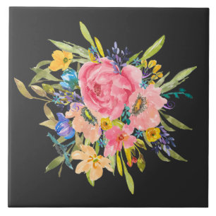 Rose Floral Bouquet Fliese