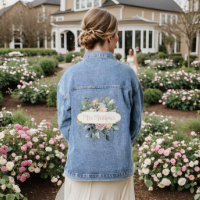Rose Floral Bouquet Frau Monogram Name Calligrafy