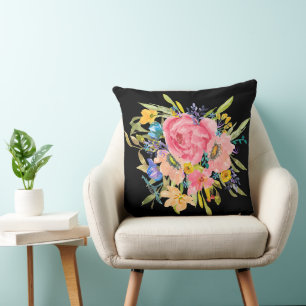 Rose Floral Bouquet Kissen