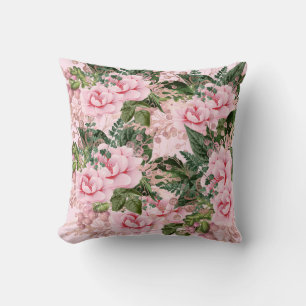 ROSE FLORAL DESIGN CUSTOM CUSHION KISSEN