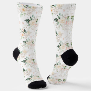 Rose Floral Garden Pattern Socken