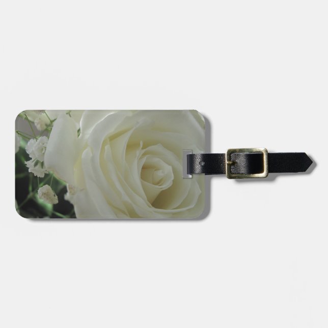 Rose Floral Gepäckanhänger (Vorderseite horizontal)
