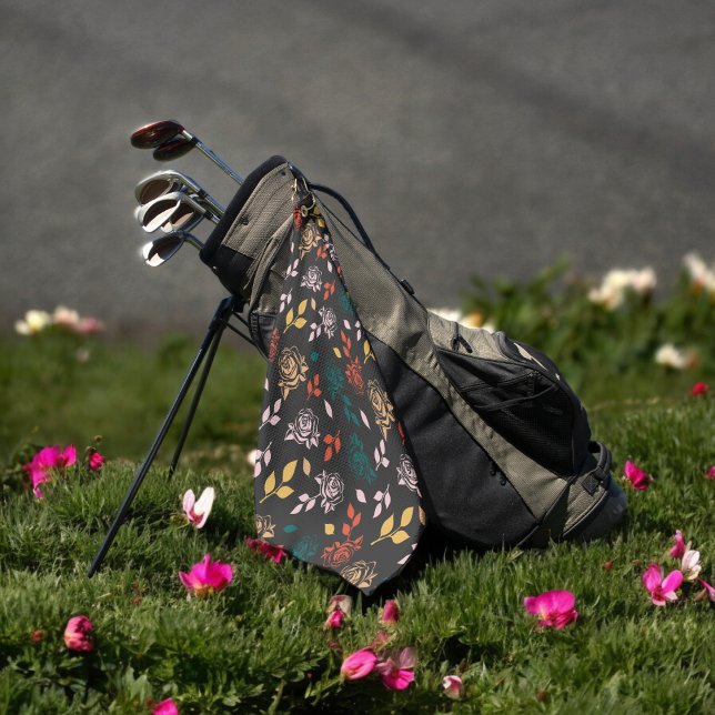Rose Floral Golfhandtuch (Golf Towel)
