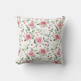 Rose Floral Hearts Kissen