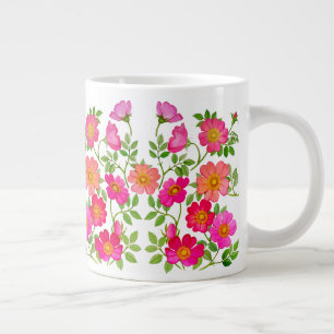 Rose Floral Jumbo Tasse