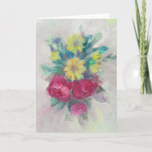"Rose Floral Medley".Grußkarte Karte