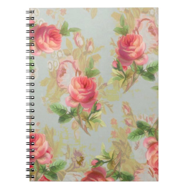 Rose Floral Notebook Notizblock (Vorderseite)