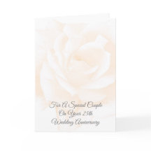 Rose Floral Personalisiert 25. Hochzeitstag
