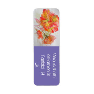 Rose Floral Wasserfarbe Orange folgen Sie Ihrer Fr