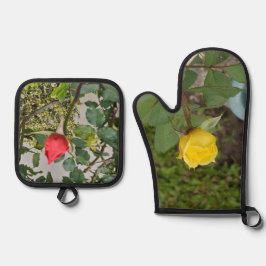 Rose Forever Pot Holder Ofenhandschuh & Topflappen-Set
