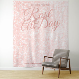Rosé  Foto Selfie Hintergrund Wandteppich