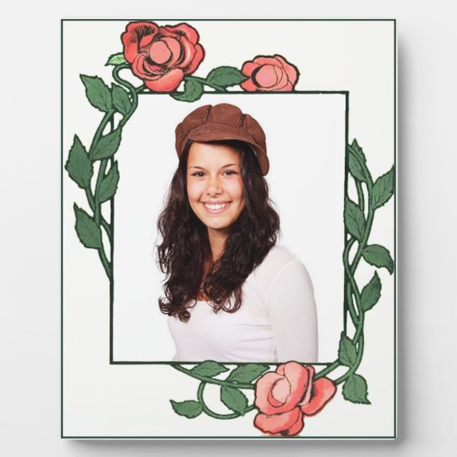 Rose Fotoplatte (Vorderseite)