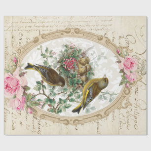 Rose Frame Ephemera 60lb Decoupage-Papier 76cm x 9 Geschenkpapier