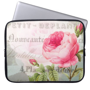 Rose Französischer Akzent Neopren 15' Laptop-Sieb Laptopschutzhülle