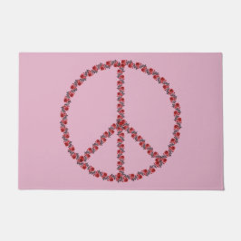 Rose - Friedenszeichen Fußmatte