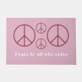 Rose - Friedenszeichen Fußmatte