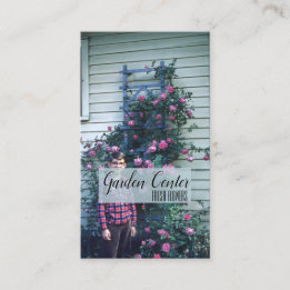 Rose Frische Blume Antiquitäten Visitenkarte