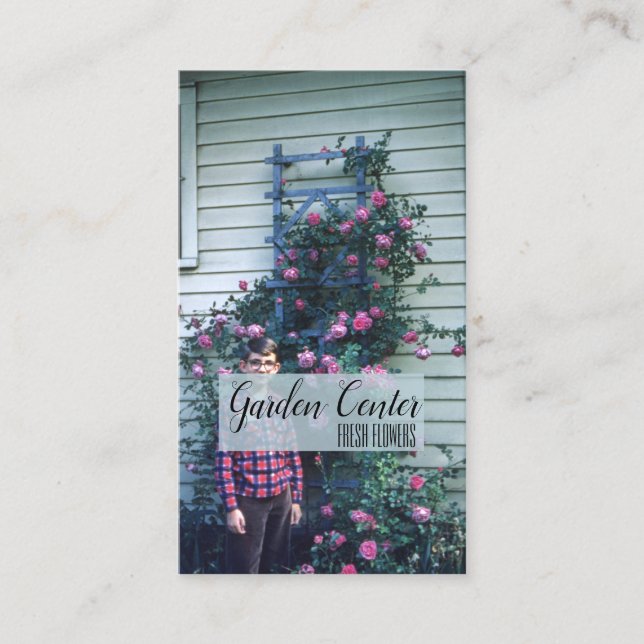 Rose Frische Blume Antiquitäten Visitenkarte (Vorderseite)