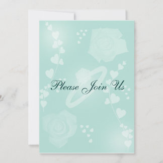 Rose Frühjahr Frische Verlobung Einladung