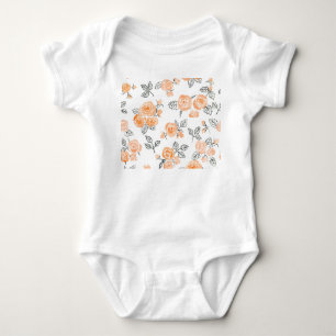 Rose für Aquarellbilder: Schwarz Baby Strampler