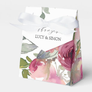 Rose für Burgund und Blütenwasser Geschenkschachtel
