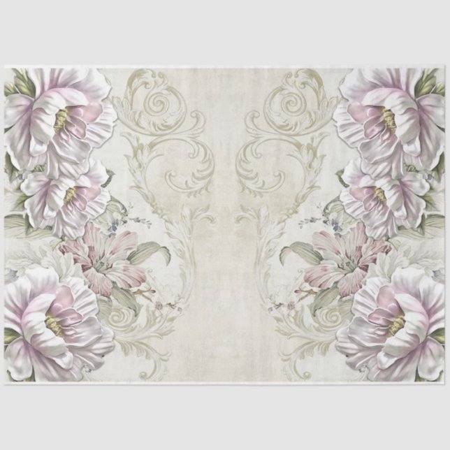 Rose für Design der Decoupage-Serie 20 Seidenpapier (Vorderseite)