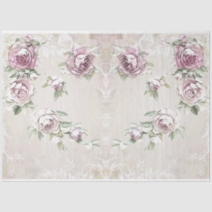 Rose für Design der Decoupage-Serie 24 Seidenpapier