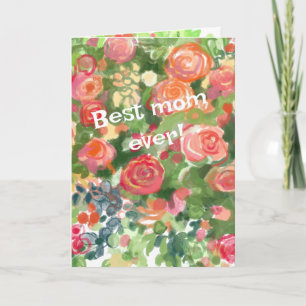 Rose für die beste Mutter aller Zeiten! Karte