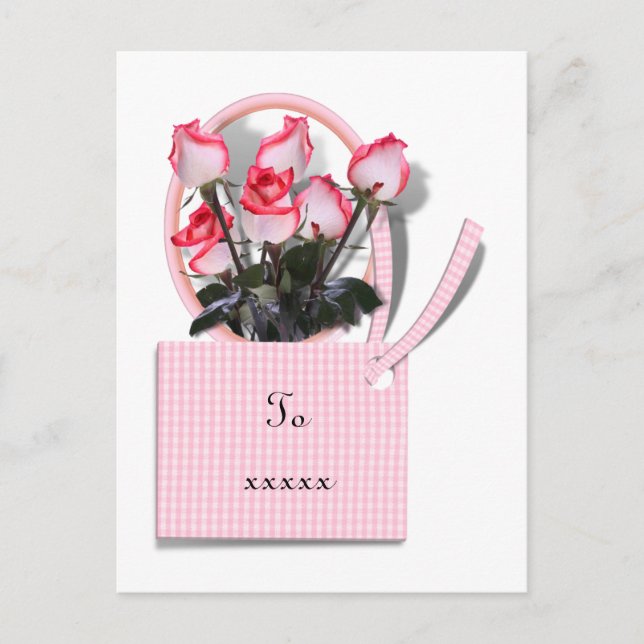 Rose für eine besondere Person am Muttertag Postkarte (Vorderseite)