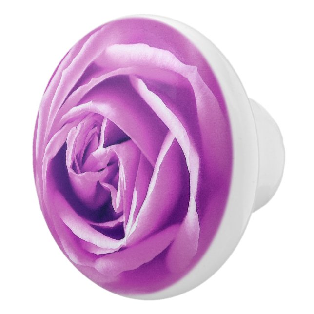 Rose für große Lavendel Keramikknauf (Rechts)
