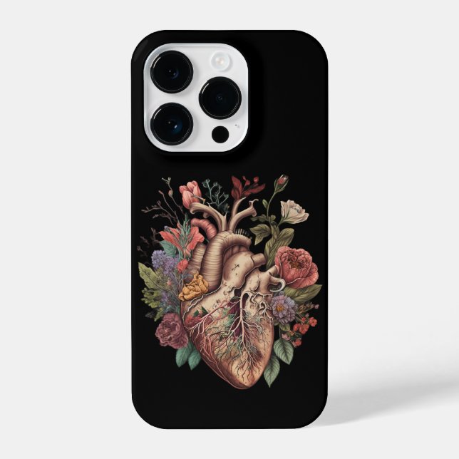 Rose für ihren anatomischen Heart Phone Case iPhone Hülle (Rückseite)