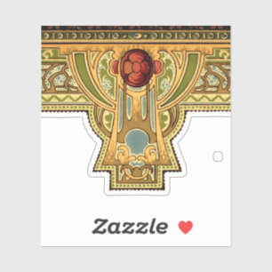 Rose für Kunst und Handwerk, Handwerker oder Missi Aufkleber