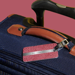 Rose für Lederreptilien Gepäckanhänger