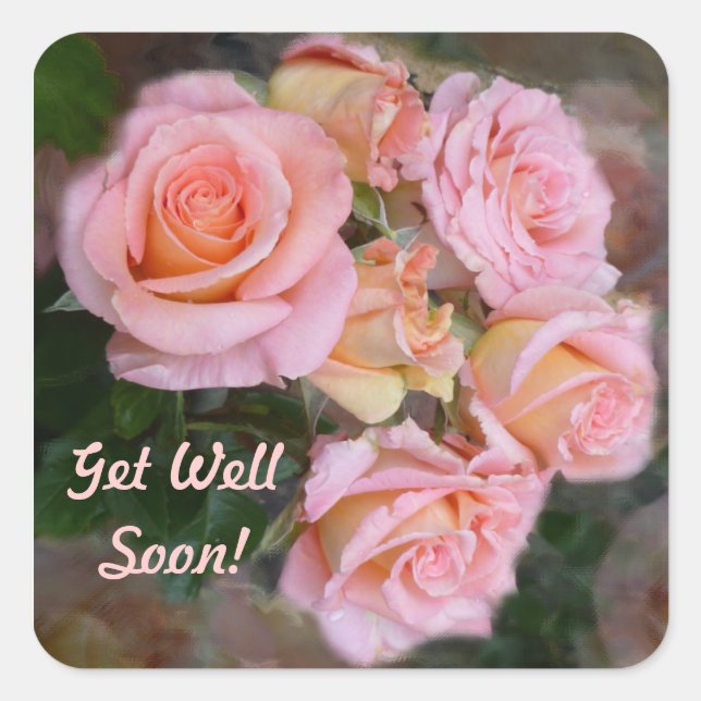Rose für meine Liebe ~ Get Well Stickers (Vorderseite)