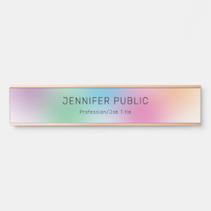Rose für moderne Regenbogenvorlagen Türschild
