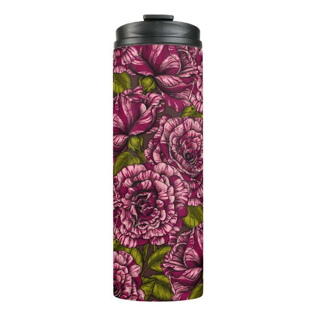 Rose für Sie Thermosbecher (Vorderseite)