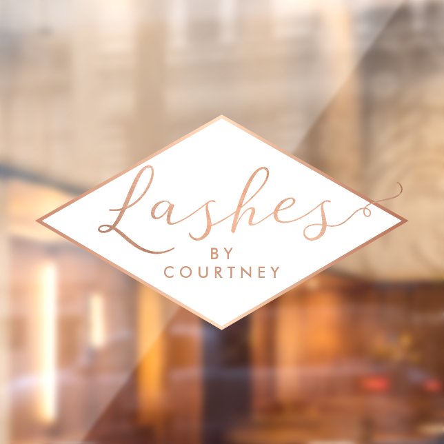 Rose für Skripttext: Gold/Weiß Fensteraufkleber (Blatt 2)