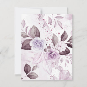 Rose für Wasserfarben 2 Mitteilungskarte