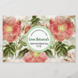 Rose für Wasserfarben - Umhüllungspapier Briefpapier