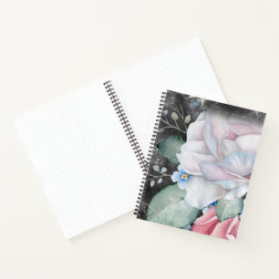 Rose für Wasserfarbenkarton - Bullet-Journal Notizbuch