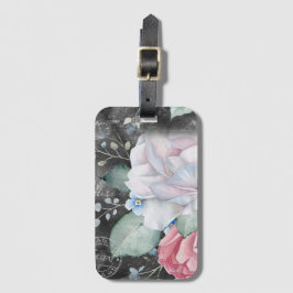 Rose für Wasserfarbenkarton Gepäckanhänger