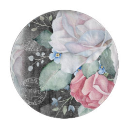 Rose für Wasserfarbenkarton Schneidebrett