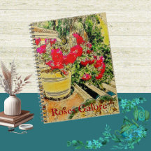 Rose Galore Watercolor Foto Gardener Notebook
