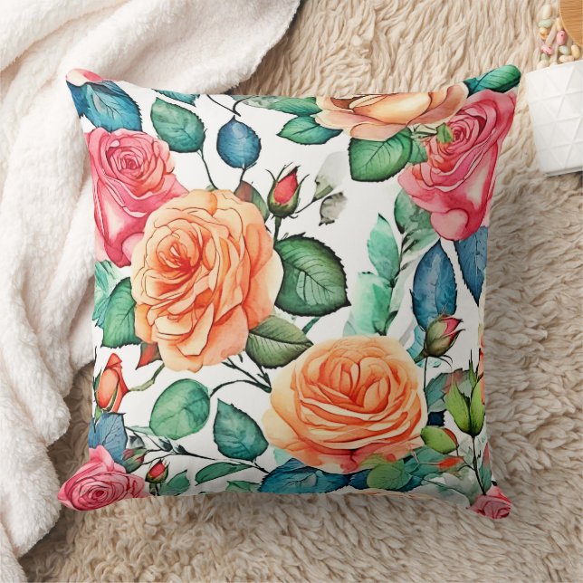 Rose Garden Bloom Design Kissen (Decke)