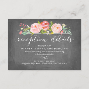 Rose Garden Blumenkarte Empfang Hochzeitkarte Begleitkarte