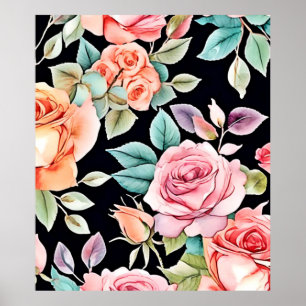 Rose Garden Design Poster