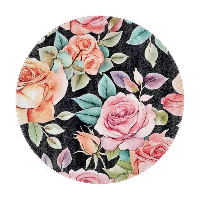 Rose Garden Design Schneidebrett (Vorderseite)