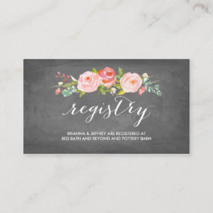 Rose Garden Floral Wedding Card Begleitkarte