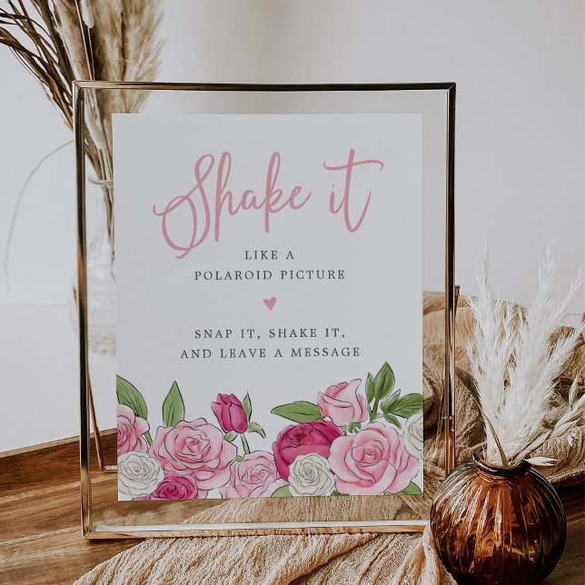 Rosé Garden Foto Gästebuchunterschrift Poster (Von Creator hochgeladen)